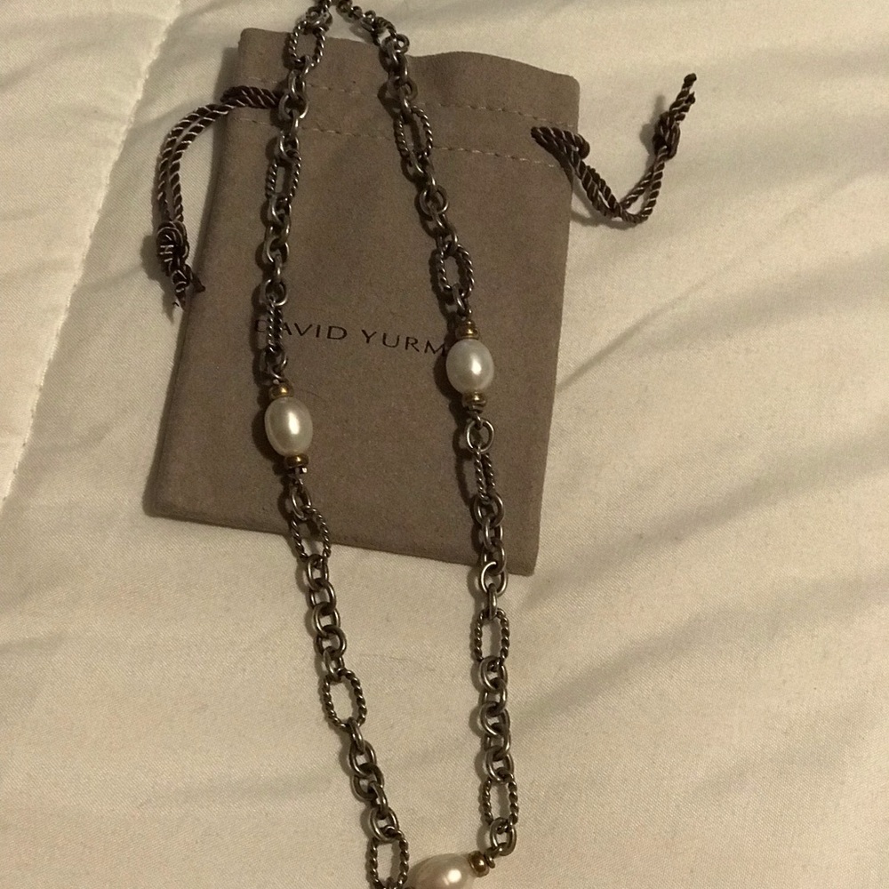 David Yurman 16” pearl necklace